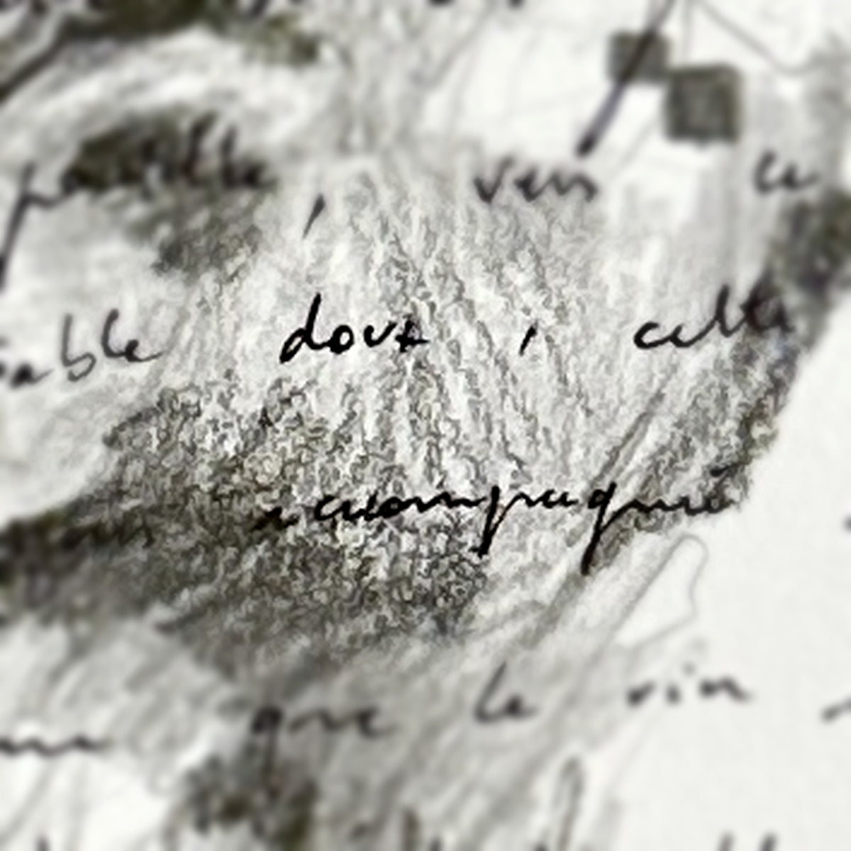 Lettre Intime #2 – macro du trait de crayon