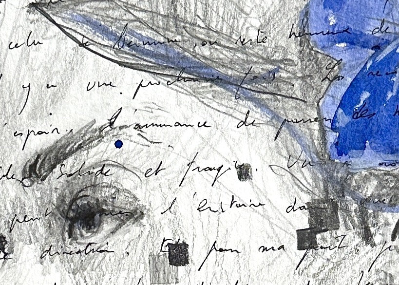 Lettre Intime #5 – détail du visage