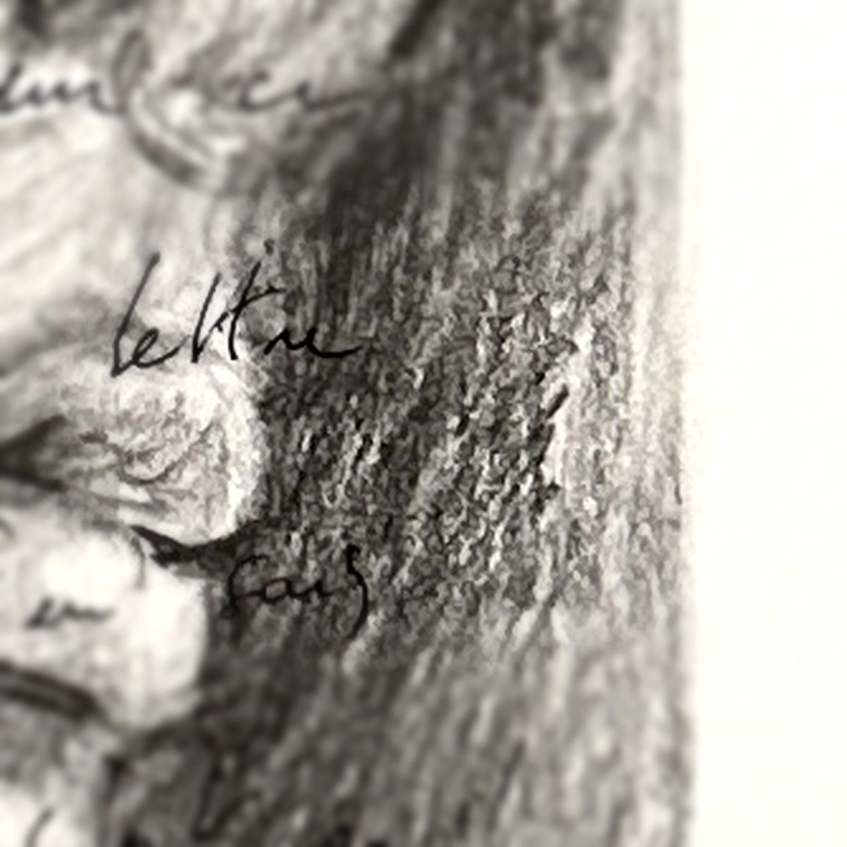 Lettre Intime #7 – macro du trait de crayon